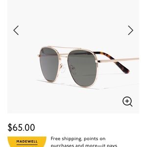 Madewell Suffolk Aviator Sunglasses